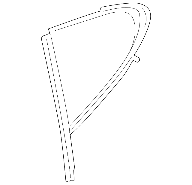970-544-311-08 Деталь VENT GLASS, LEFT