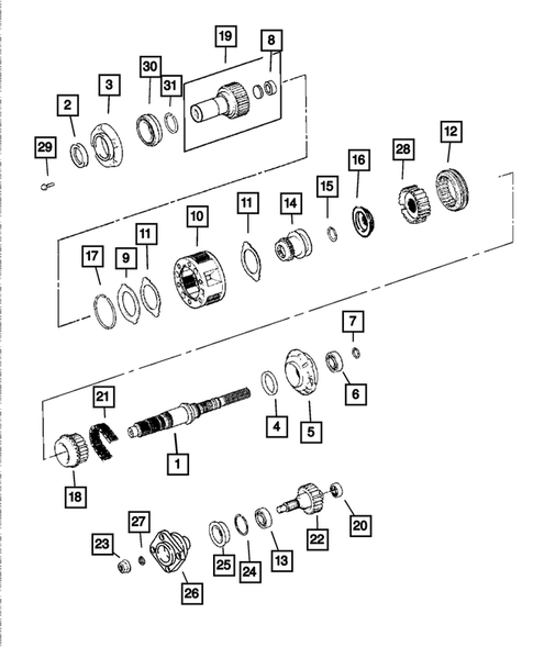 Gear Train for 2009 Dodge Dakota #0