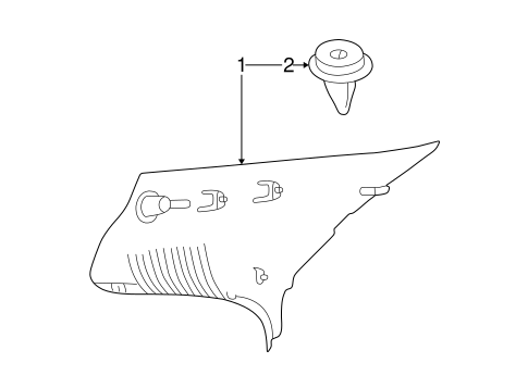 S60 INTERIOR TRIM - QUARTER PANELS