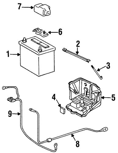 ELECTRICAL/BATTERY for 1997 Toyota Land Cruiser #1