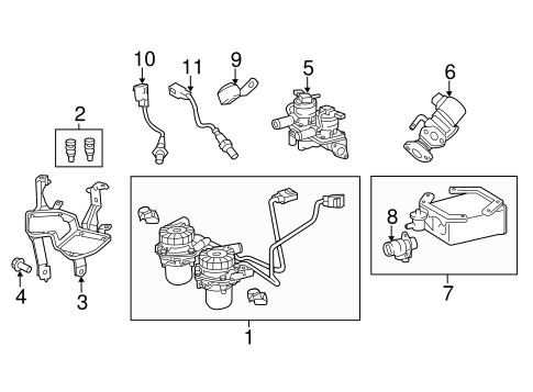 EMISSION SYSTEM/A.I.R. SYSTEM for 2015 Toyota Tundra #1
