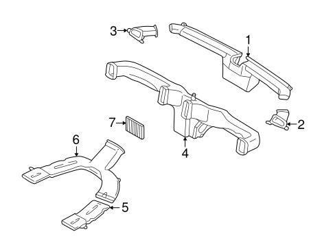Body/Ducts for 2001 Ford Escape #1