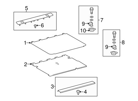 BODY/INTERIOR TRIM - REAR BODY for 2012 Toyota 4Runner #2