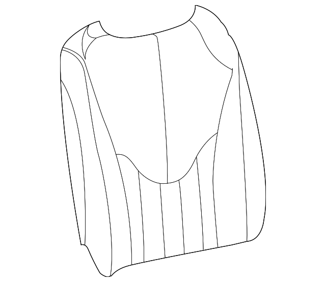 XR815172LEG Деталь SEAT BACK COVER, RIGHT