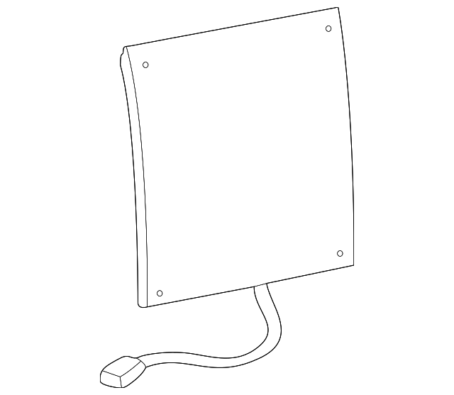 XR815244 Деталь SEAT BACK HEATER, RIGHT