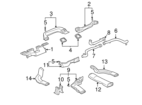 Ducts for 2005 Cadillac DeVille #0