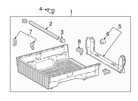 BODY/FLOOR - PICK UP BOX for 2016 Toyota Tacoma #1