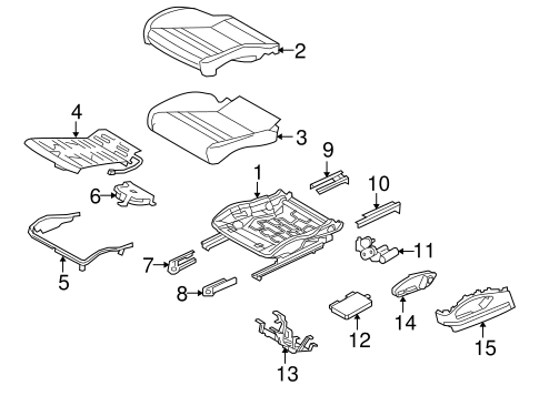 Panamera FRONT SEAT COMPONENTS 5