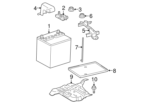ELECTRICAL/BATTERY for 2012 Scion iQ #1
