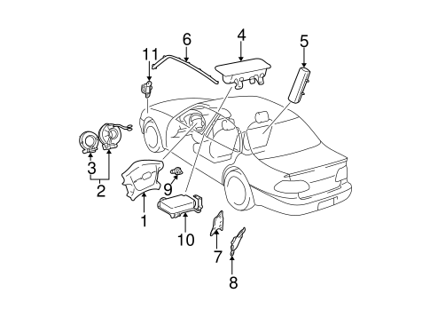 ELECTRICAL/AIR BAG COMPONENTS for 2003 Toyota Camry #1