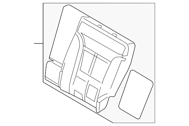 7A1Z-7866801-A Деталь SEAT BACK PAD, LEFT