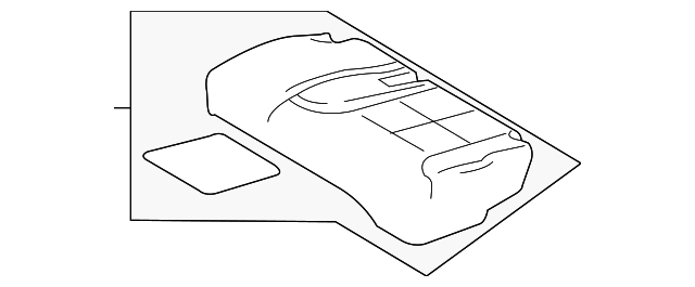 7A1Z7863841A Деталь SEAT CUSHION PAD, LEFT