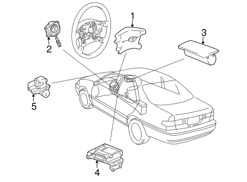 ELECTRICAL/AIR BAG COMPONENTS for 2000 Toyota Camry #1