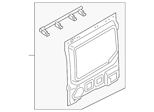 CK4Z-6127865-G Деталь REAR PANEL, LEFT