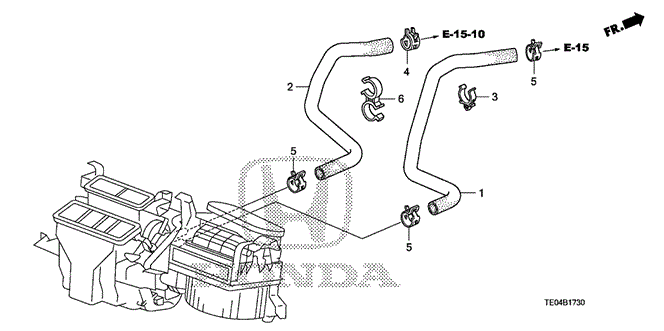 Electrical/Exhaust/Heater/Fuel/Water Hose (L4) for 2008 Honda ACCORD COUPE #1