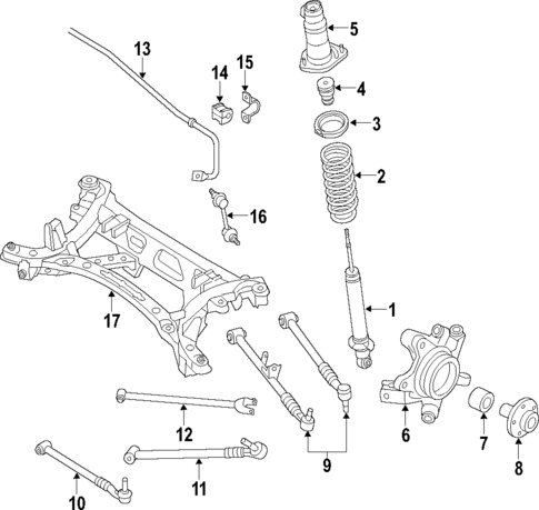 Rear Suspension for 2012 Mazda MX-5 Miata #1