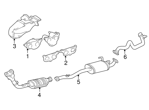 EXHAUST SYSTEM/EXHAUST MANIFOLD for 2000 Toyota 4Runner #1