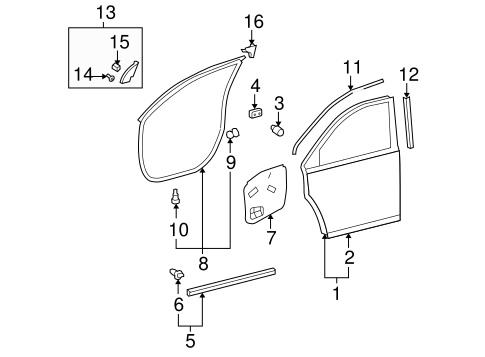BODY/DOOR & COMPONENTS for 2011 Toyota Highlander #2