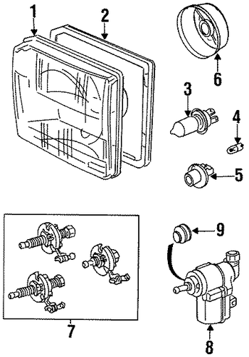 Discovery HEADLAMP COMPONENTS