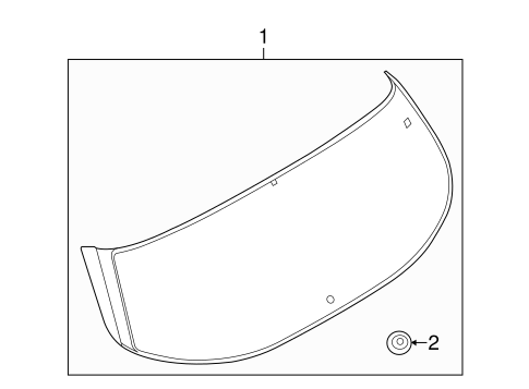 Body/Glass - Lift Gate for 2013 Ford Escape #1