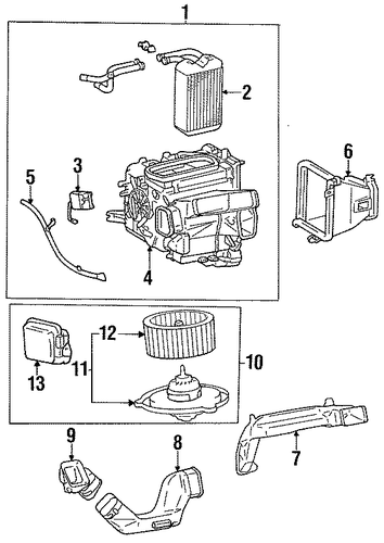 HVAC/BLOWER MOTOR & FAN for 1999 Toyota Celica #1