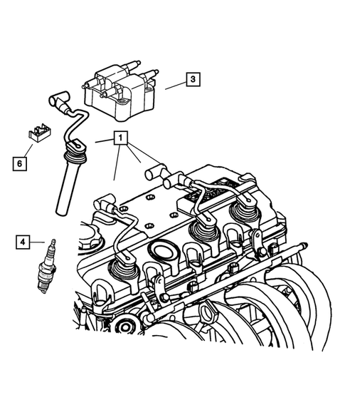 Spark Plugs-Cables-Coils for 2002 Dodge Neon #0