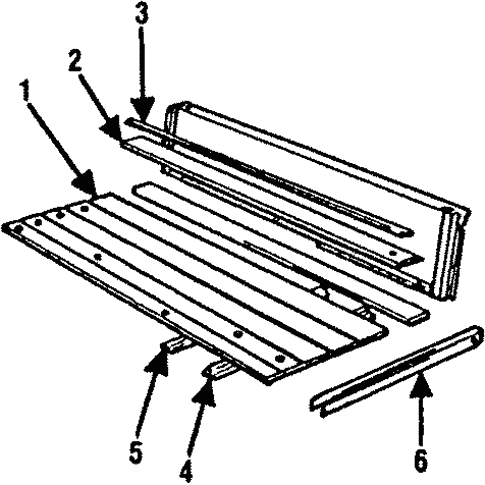 Floor & Rails for 1984 GMC C3500 Pickup #0