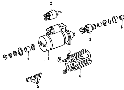 Starter for 1986 Mercedes-Benz 560 SL #0
