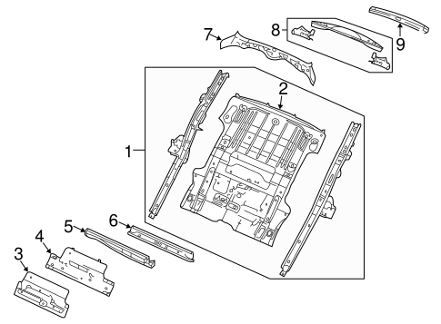 Liberty REAR FLOOR & RAILS