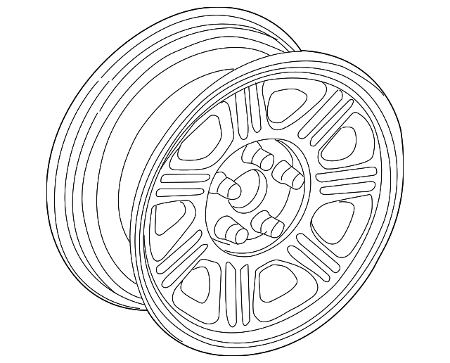 2C6Z1007BA Деталь WHEEL, ALLOY