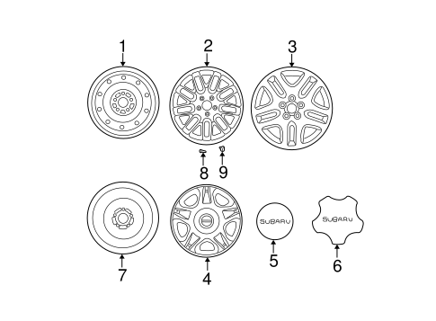 Wheels for 2003 Subaru Legacy #0