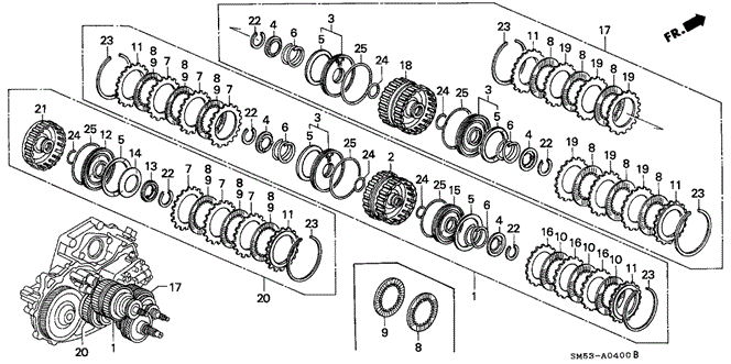 TRANSMISSION - AUTOMATIC/AT CLUTCH for 1993 Honda ACCORD 5-DOOR #1