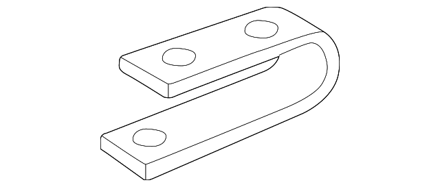 15954877 Деталь BUMPER COVER BRACKET, LEFT