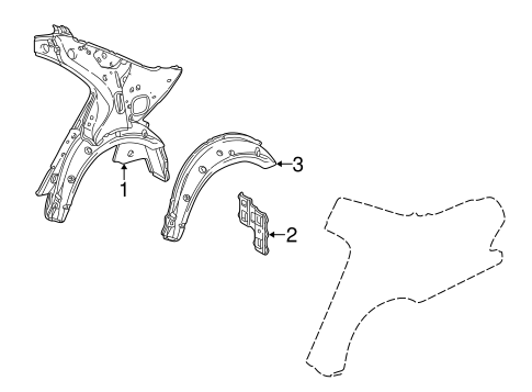 Inner Structure for 1998 Mercedes-Benz E 300 #1
