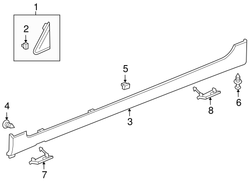 Exterior Trim - Pillars for 2011 Chevrolet Cruze #0