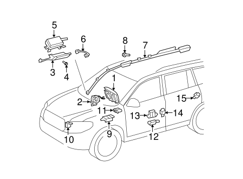 ELECTRICAL/AIR BAG COMPONENTS for 2008 Toyota Highlander #1