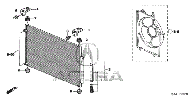 A/C Condenser for 2009 Acura RL #0