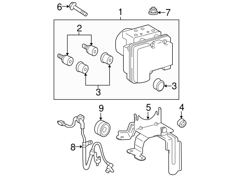 ELECTRICAL/ABS COMPONENTS for 2009 Scion tC #1