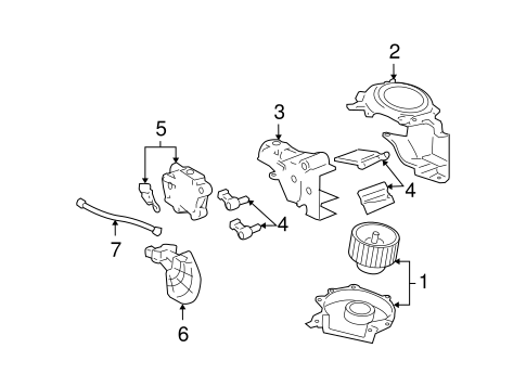 Blower Motor & Fan for 2006 Cadillac DTS #0