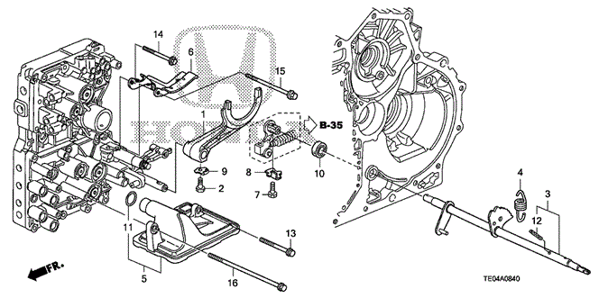 Transmission - Automatic/AT Shift Fork (L4) for 2010 Honda ACCORD COUPE #1