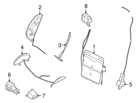 Boxster FRONT SEAT COMPONENTS 3