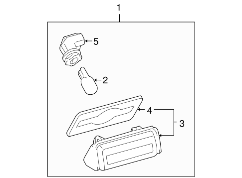 ELECTRICAL/LICENSE LAMPS for 2005 Toyota Sienna #1