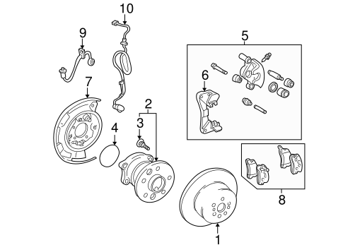 Brakes/Rear Brakes for 2002 Toyota Solara #1