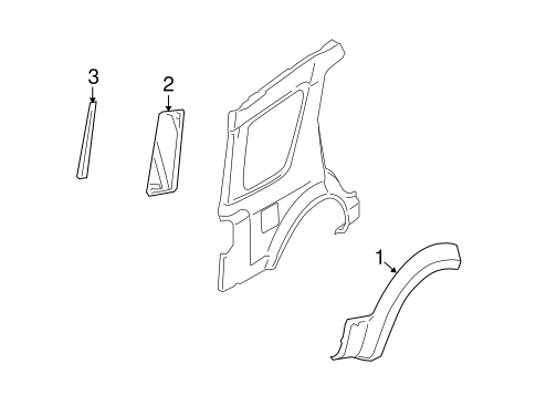 Freestyle EXTERIOR TRIM - QUARTER PANEL