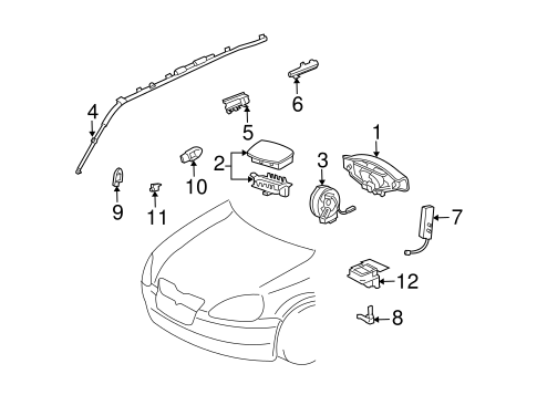 ELECTRICAL/AIR BAG COMPONENTS for 2005 Scion xA #1
