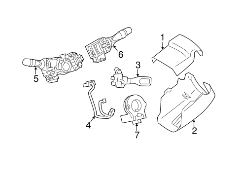 STEERING/SHROUD, SWITCHES & LEVERS for 2009 Toyota Camry #2