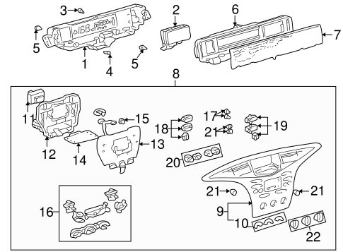 ELECTRICAL/INSTRUMENTS & GAUGES for 2003 Toyota Prius #1