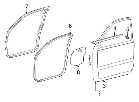 BODY/DOOR & COMPONENTS for 2007 Toyota 4Runner #2
