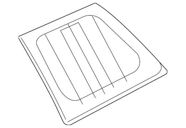 CPB500762 Деталь QTR GLASS, RIGHT