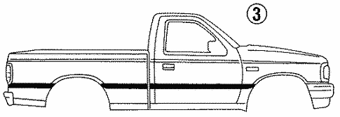 Stripe Tape for 1994 Mazda B3000 #1